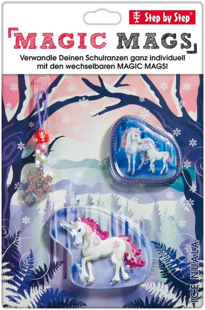 Step by Step - Tornister Anhänger Set, 27x18x18CM, Multicolor