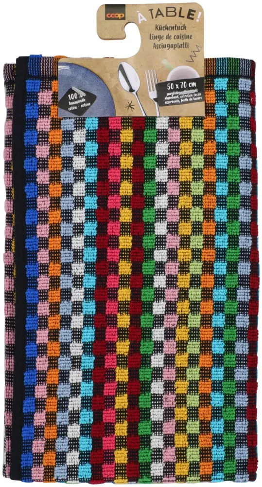 À Table! Küchen-Handwerkertuch bunt 50x70cm