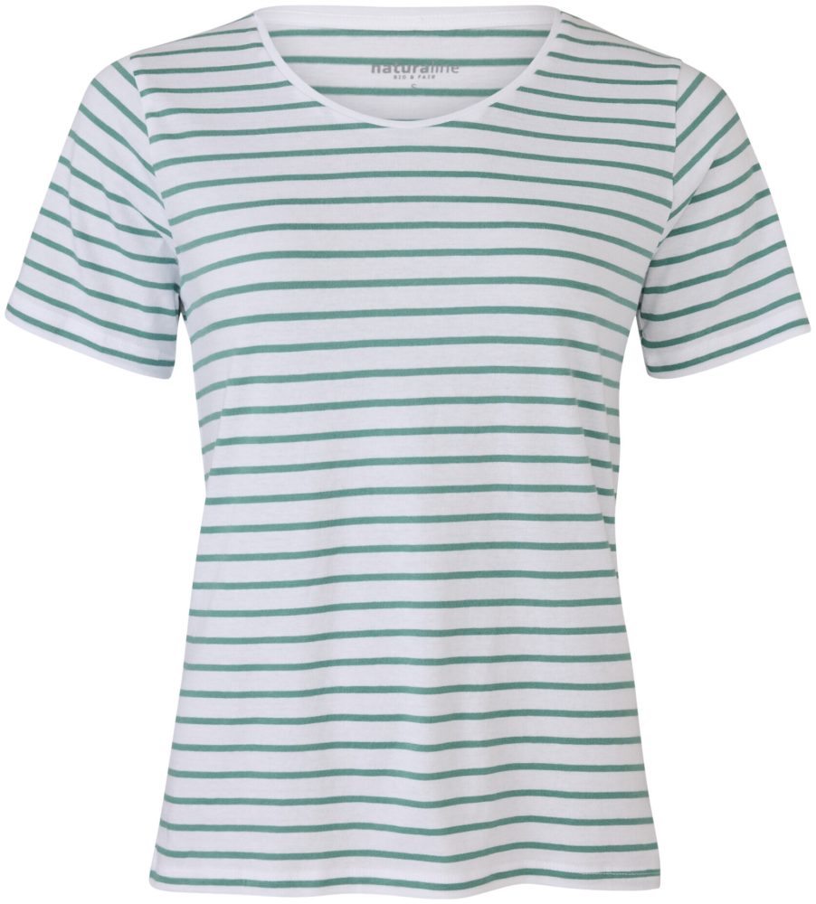Naturaline Textil Naturaline Damen T-Shirt weiss/türkis XS