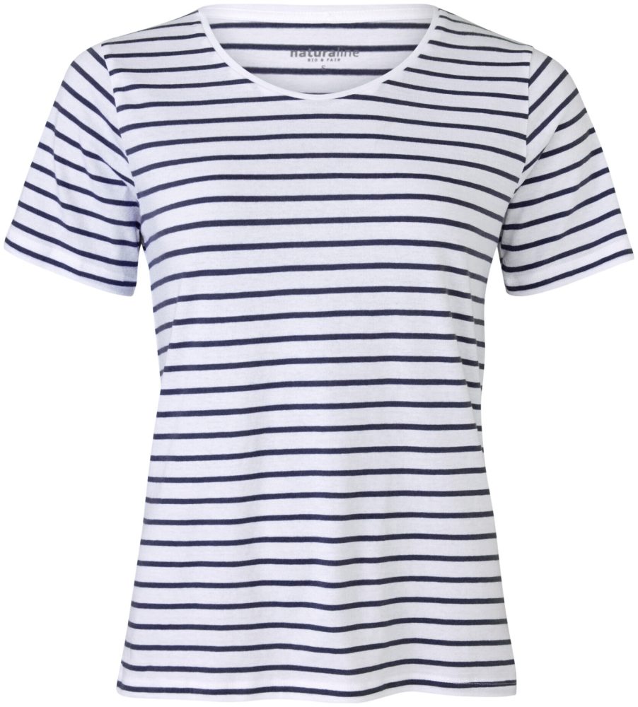 Naturaline Textil Naturaline Damen T-Shirt weiss/navy XS