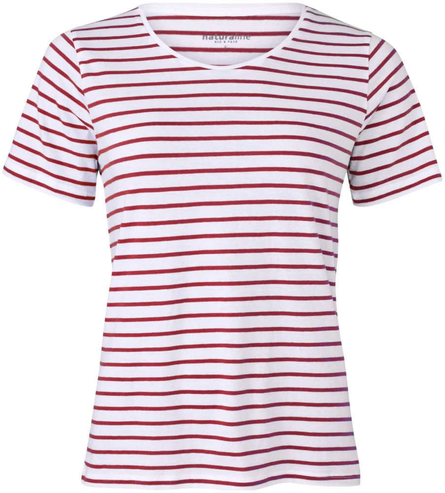 Naturaline Textil Naturaline Damen T-Shirt weiss/merlot XL