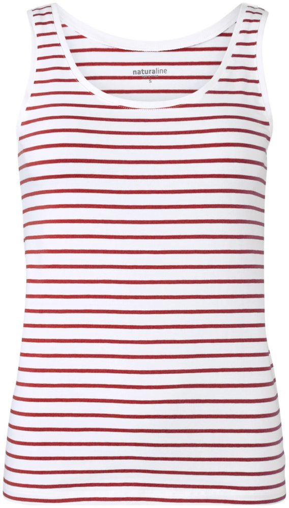 Naturaline Textil Naturaline Damen Top weiss/merlot M