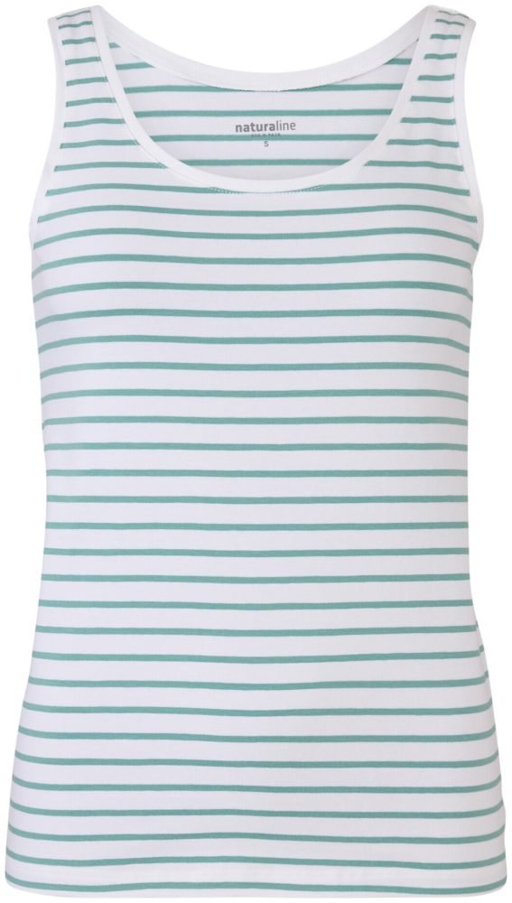 Naturaline Textil Naturaline Damen Top weiss/türkis M