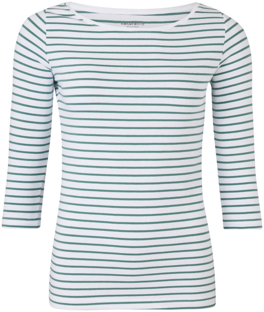 Naturaline Textil Naturaline Damen Shirt weiss/türkis M
