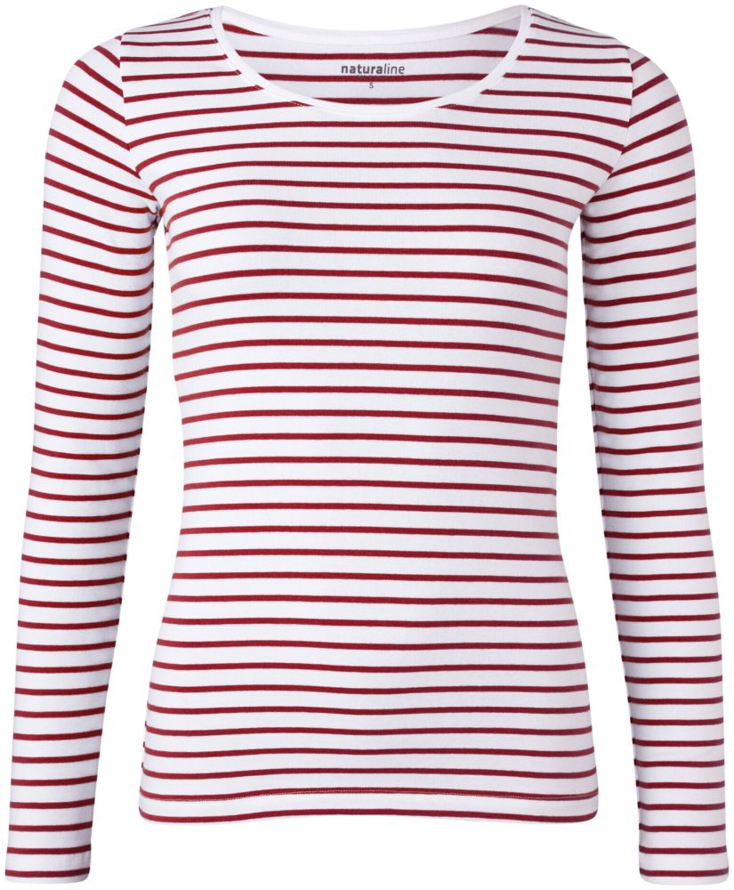Naturaline Textil Naturaline Damen Shirt weiss/merlot M