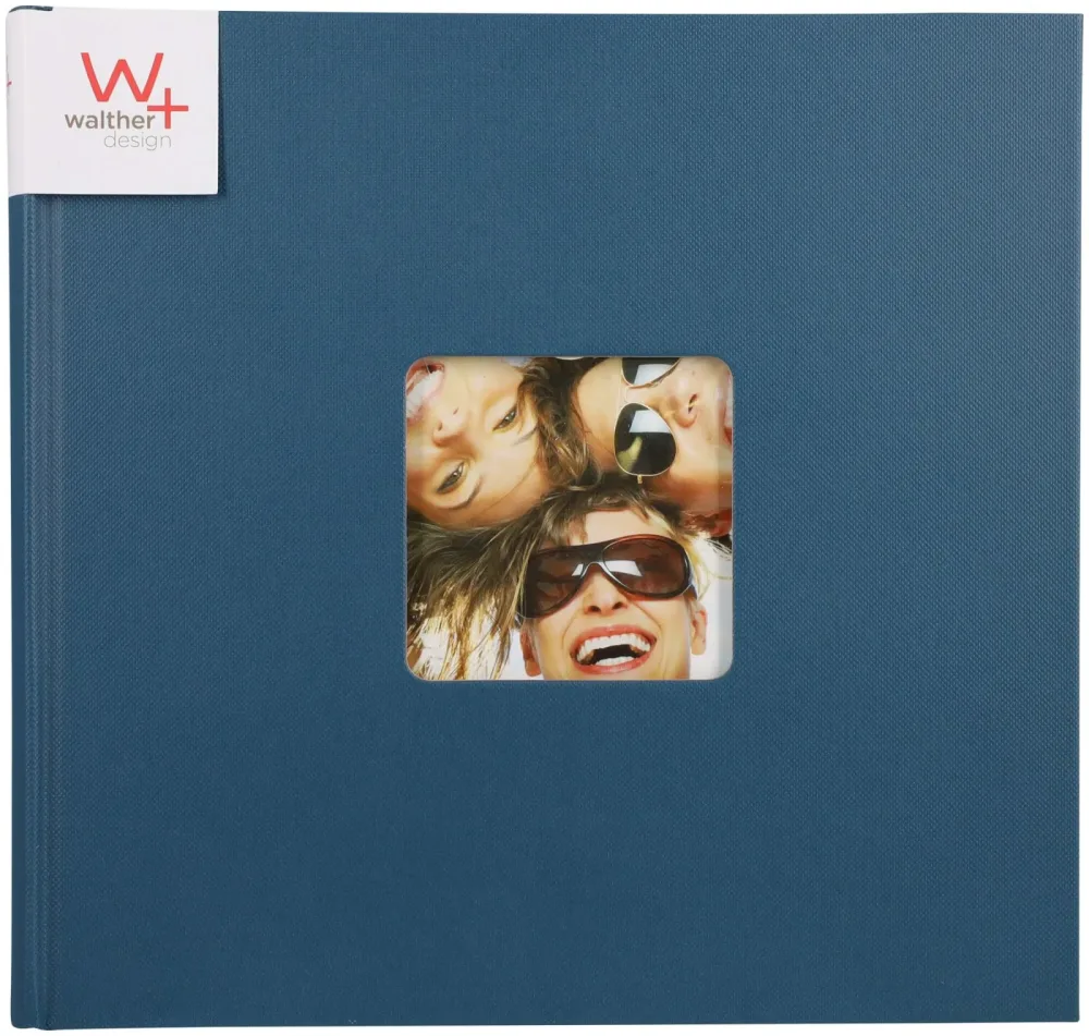 Walther - Fotoalbum, 26X25CM, Blau