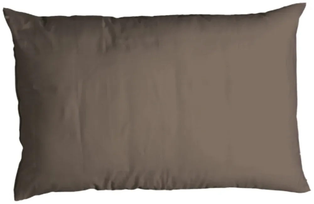 Inhouse Kissen Gots Satin Paspel 65x100 braun