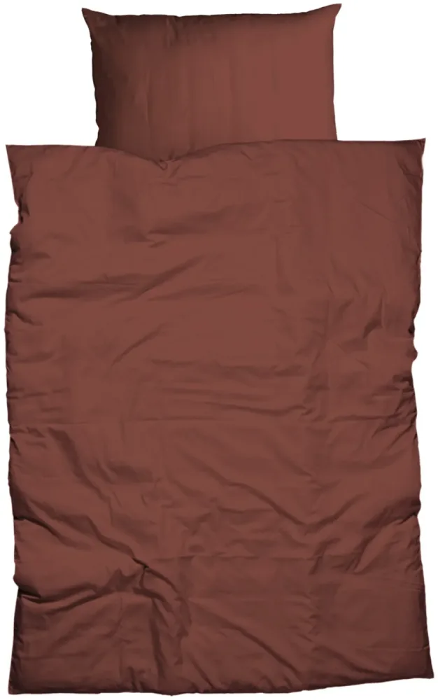 Inhouse Duvet Gots Satin Paspel 160x210 rot