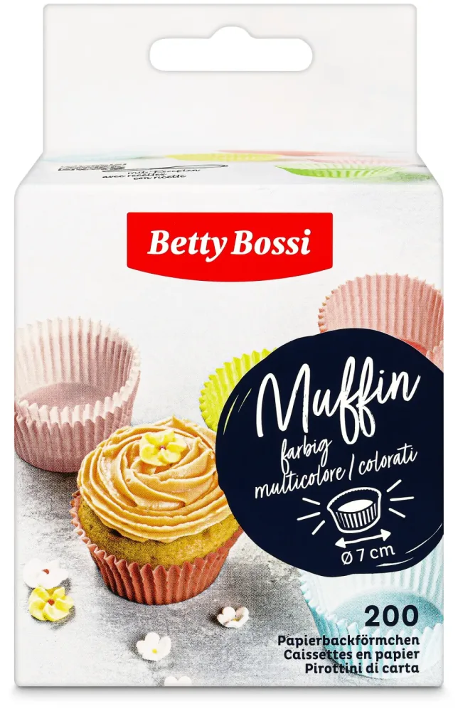 Betty Bossi Papierbackform Muffin 7cm bunt