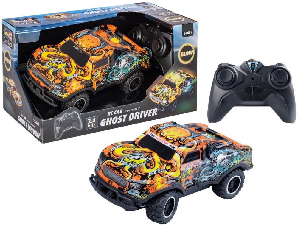 Revell - RC Car Ghost Driver, Orange, Multicolor