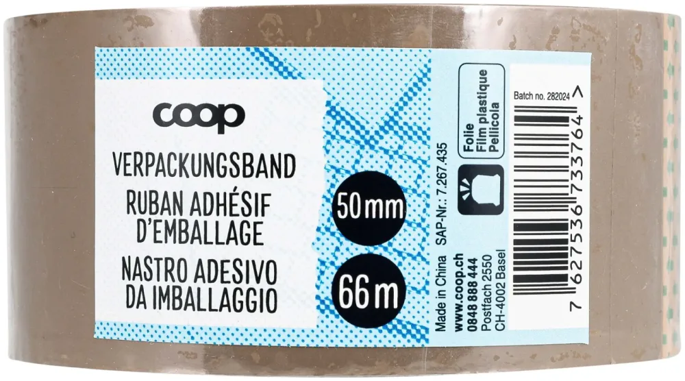 Coop Verpackungsband Braun 50mmx66m
