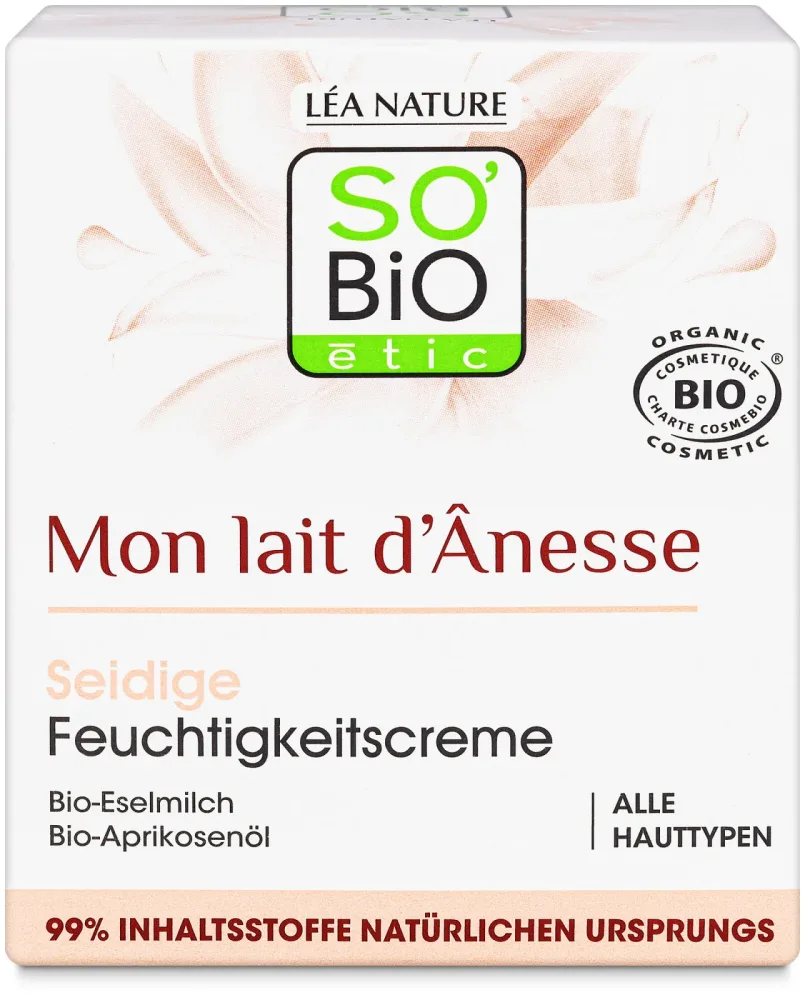 LEA Nature So’bio Etic SO BiO étic Mon lait d'ânesse Seidige Feuchtigkeitscreme Bio-Eselmilch 50Ml