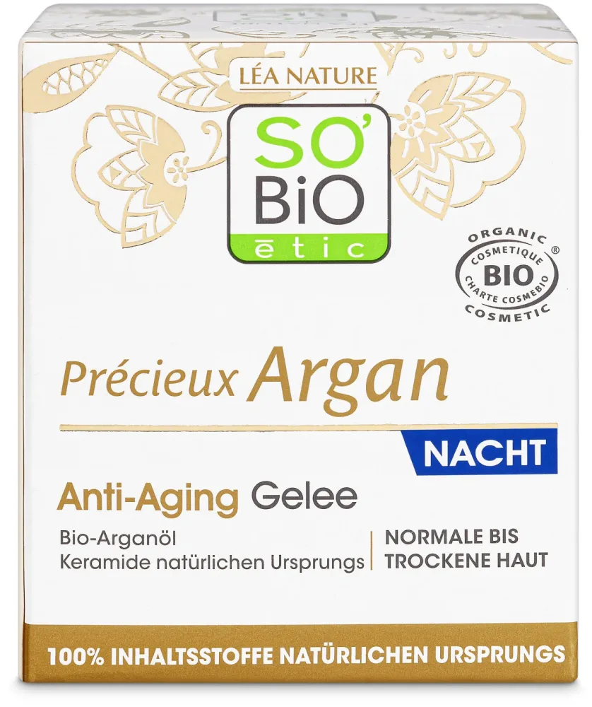 LEA Nature So’bio Etic SO BiO étic Précieux Argan Anti-Aging Gel Nacht Bio-Arganöl 50Ml