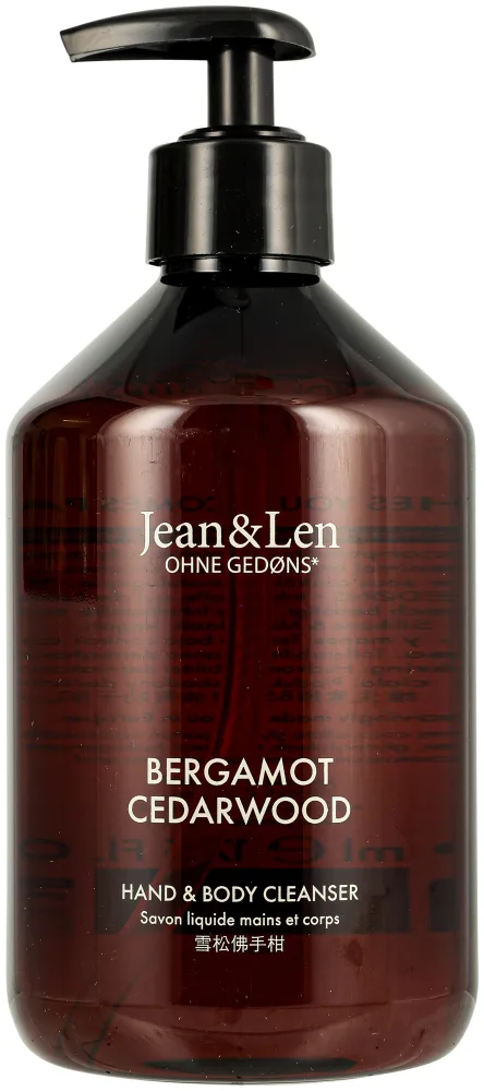 Jean&Len Hand & Body Cleanser Bergamot/Cedarwood 500 ml