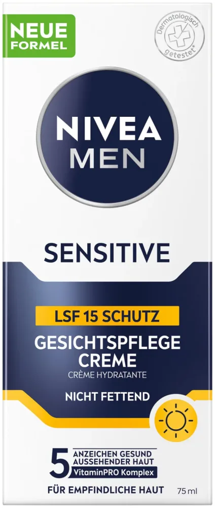 Nivea Men Sensitive Gesichtspflege Creme LSF 15