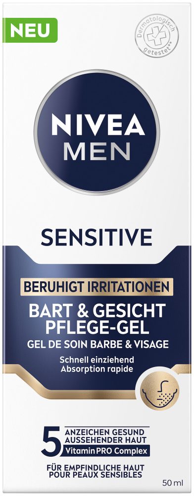Nivea Sensitive Bart & Gesicht Pflege-Gel (50 ml)