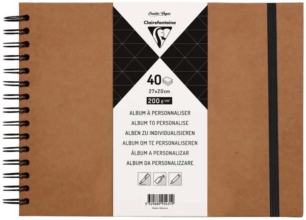 Clairefontaine - Fotoalbum DIY, One Size, Braun