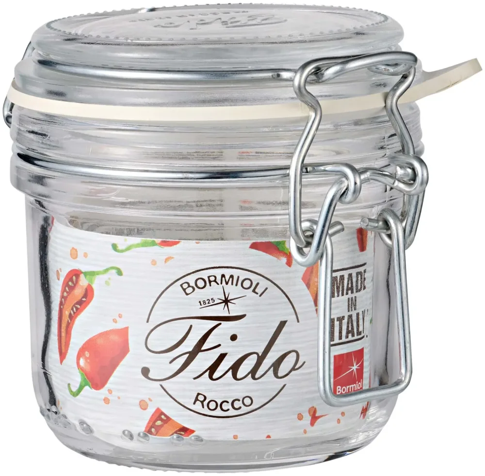Bormioli Rocco Bügelverschlussglas Fido Terrina; 200 ml, 8.3x8.2 cm (ØxH); transparent; rund; 6 Stück / Pack