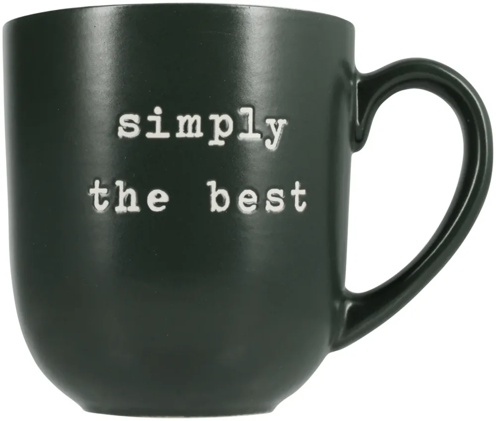 Mug simply the best grün