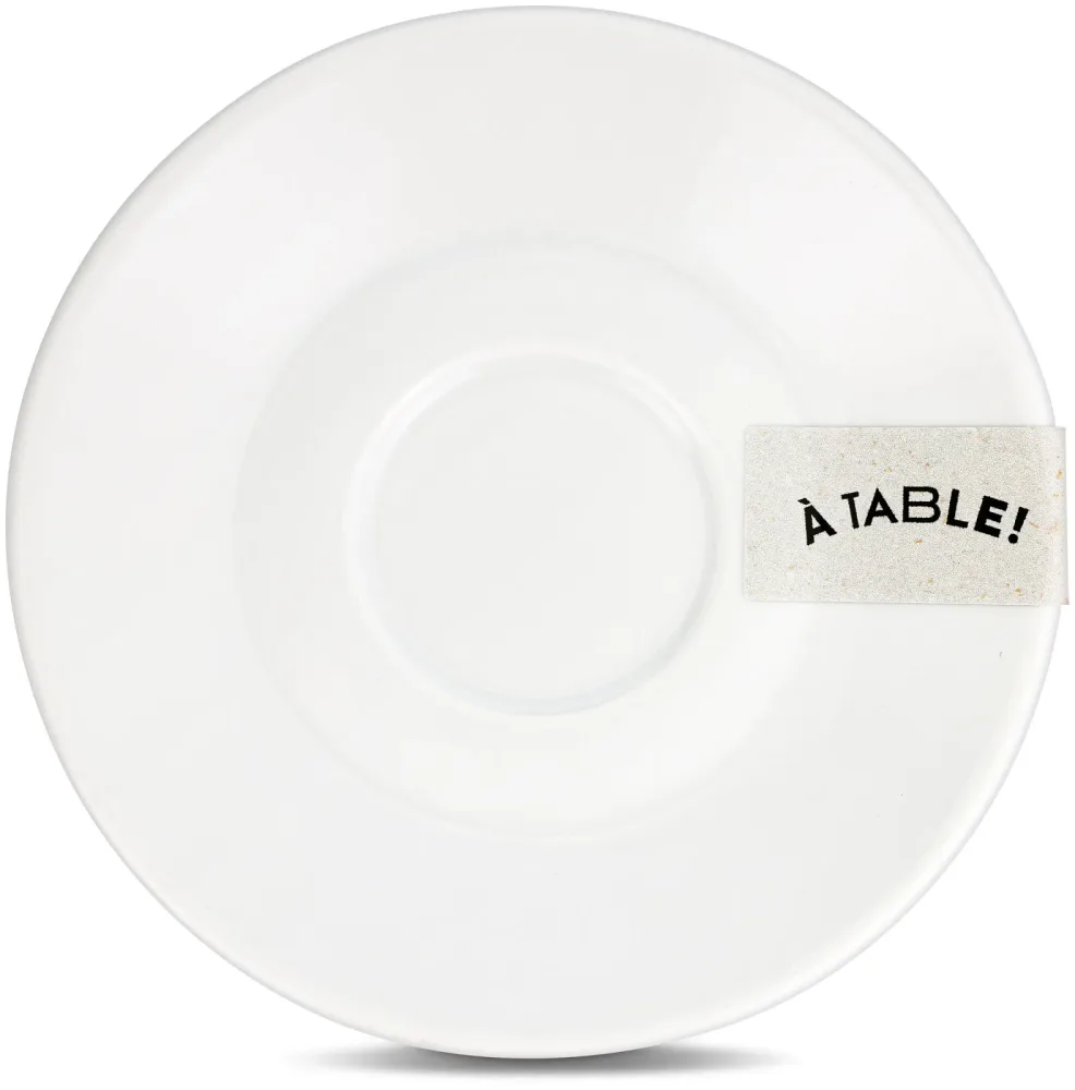 À Table! Untertteller Kaffeetasse Porzellan