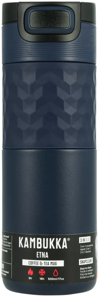 Kambukka - Etna Grip 500ml, Denim Blue, 500  ml, Blau Denim Dunkel