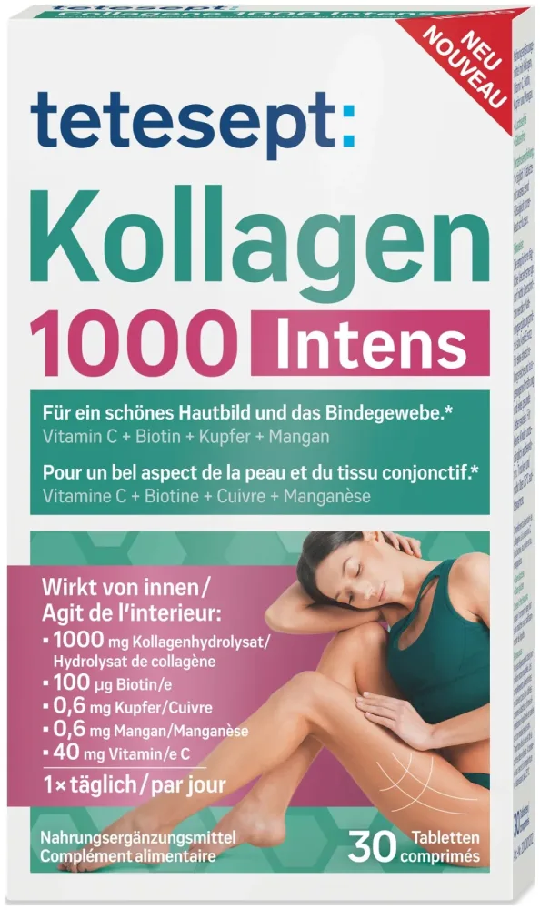 Tetesept Kollagen 1000 Intens 30 Stück