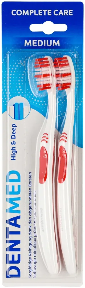 Dentamed Zahnbürste Complete Care medium 2 Stück