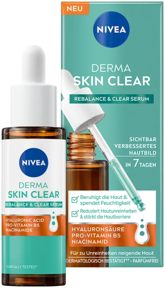 Nivea Derma Skin Clear Rebalance & Clear Serum