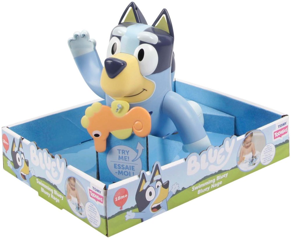 TOMY TOOMIES - Bluey schwimmt, Badespielzeug, Multicolor