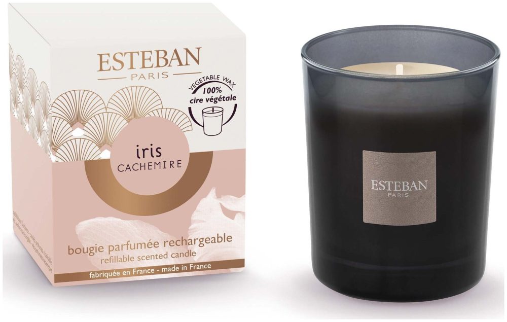 Esteban - Nachfüllbare Initial Duftkerze 170g, 170g, Rose