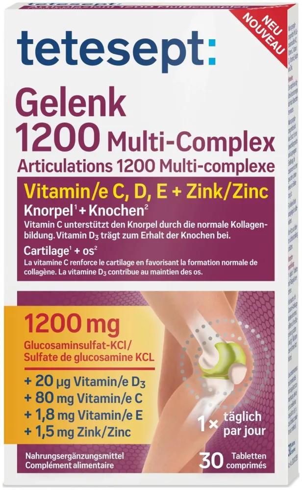 tetesept Gelenk 1200 Multi-Complex 30 Stück