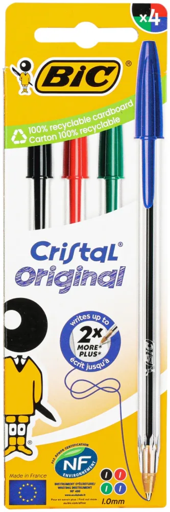 Bic Cristal Original Kugelschreiber 4 Stück