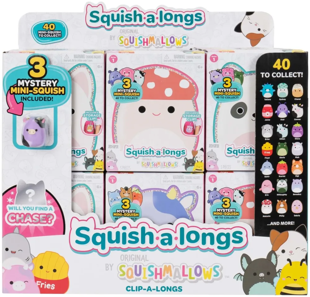 Jazwares Squish-a-longs Rucksack Clips