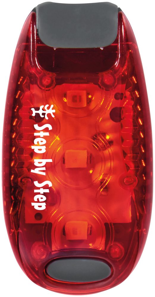 Step by Step - LED-Sicherheits-Klemmleuchte, One Size, Rot