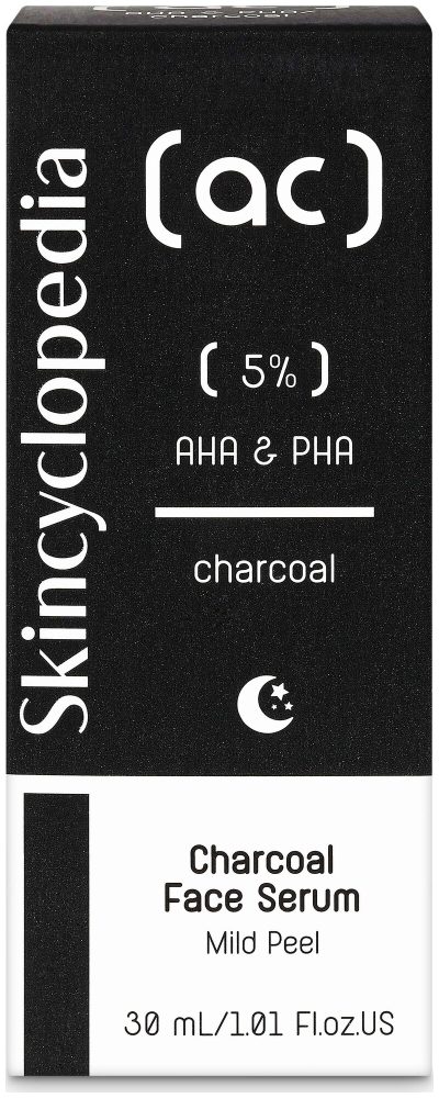 Skincyclopedia Gesichtsserum Kohle & 5% AHA + PHA 30 ml