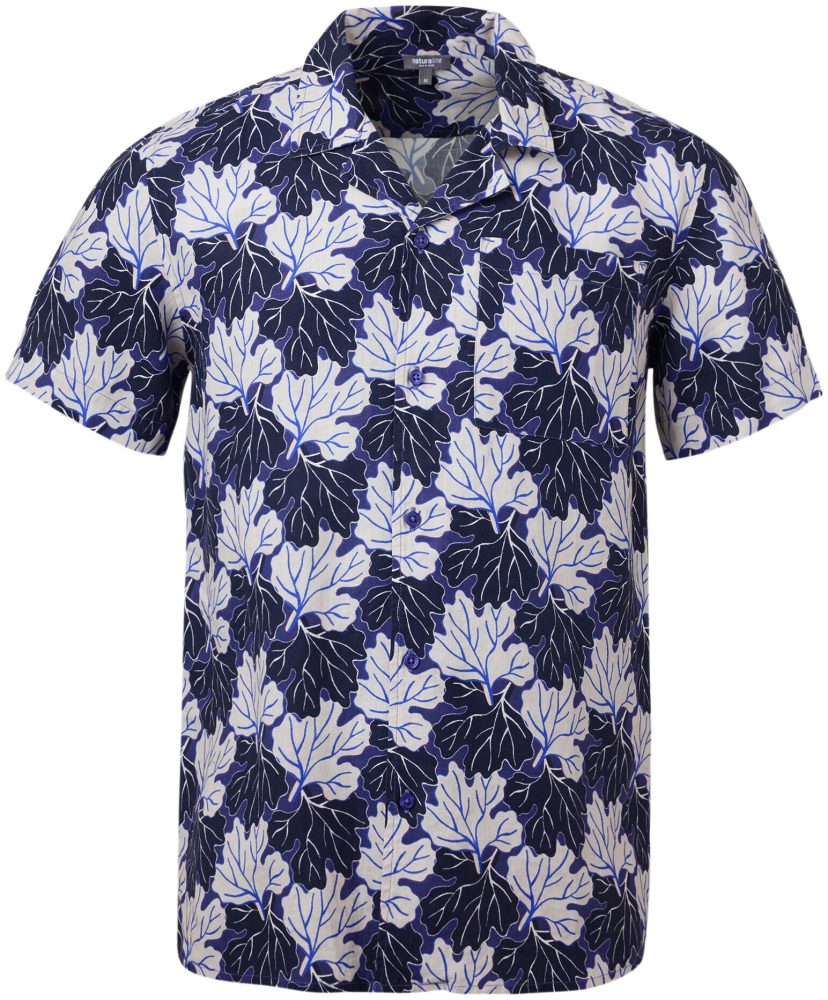 Naturaline Textil Naturaline Herren Leinenhemd dunkelblau S