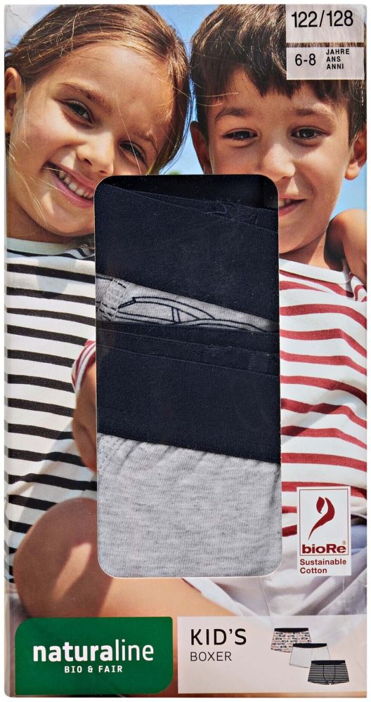 Naturaline Textil Kids Boxer Cars 98/104 grau
