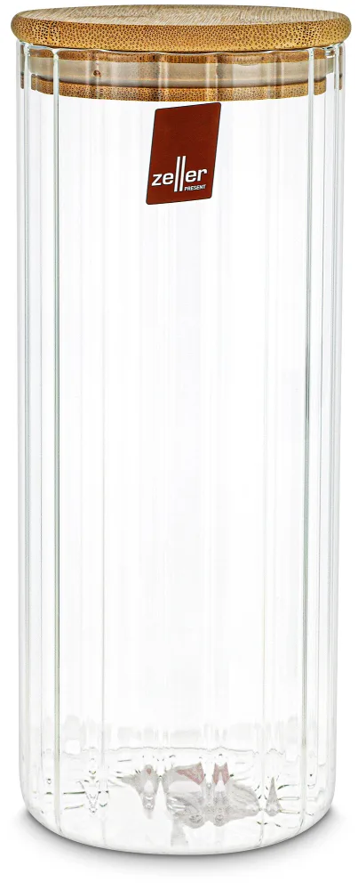 Zeller Vorratsglas mit Rillen 1100ml