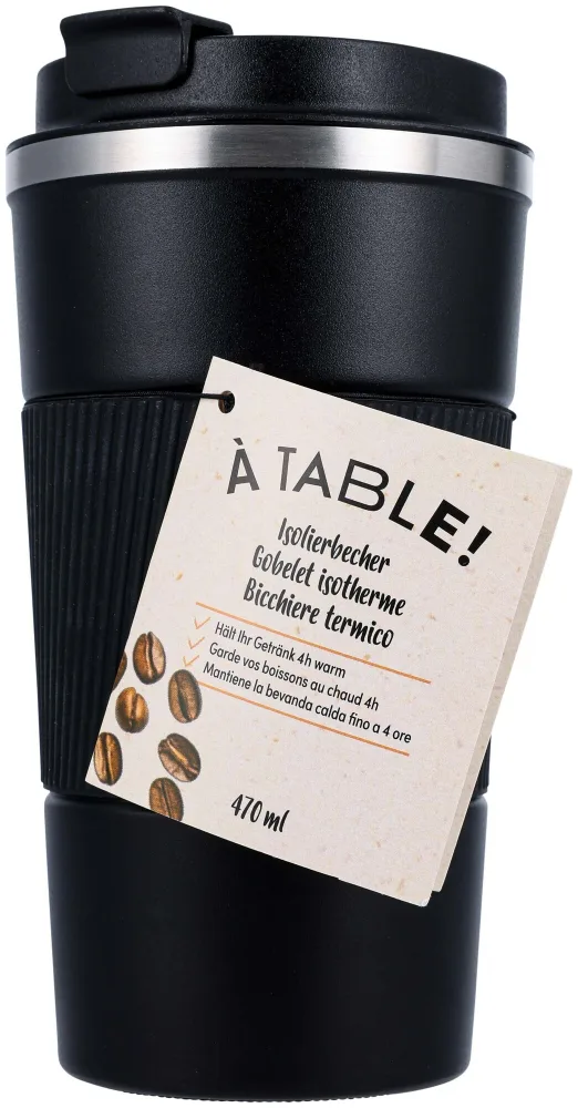 À Table! Isolierbecher schwarz 470ml