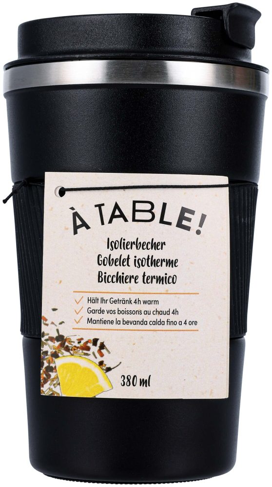 À Table! Isolierbecher schwarz 380ml