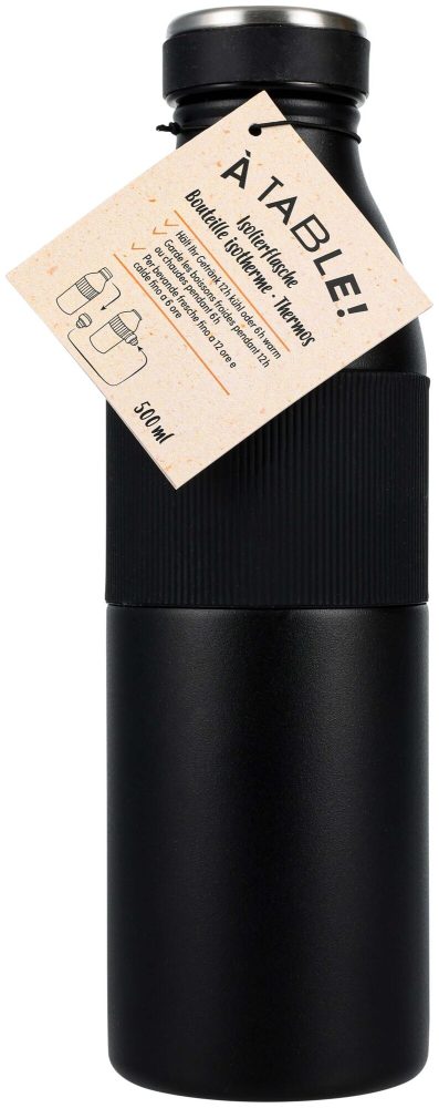 À Table! Isolierflasche schwarz 500ml