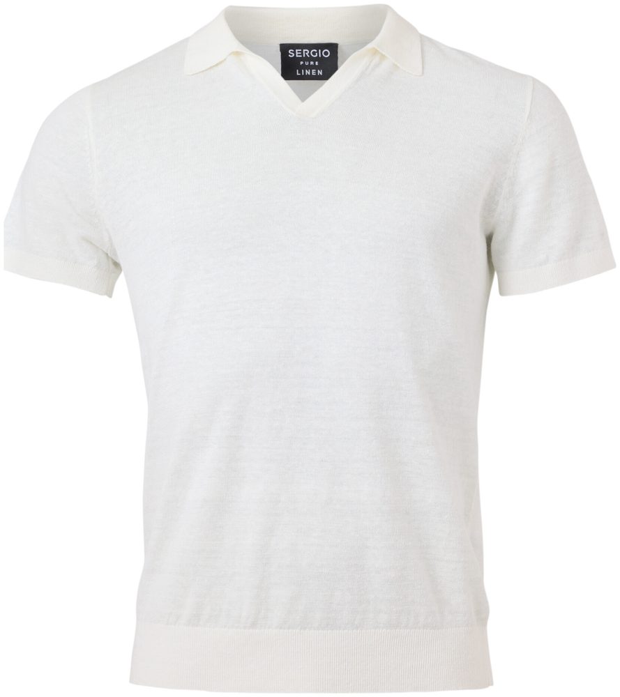 Sergio Leinenpullover weiss XXL