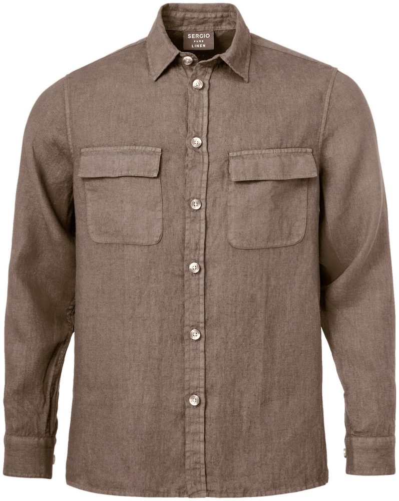 Sergio Overshirt taupe S