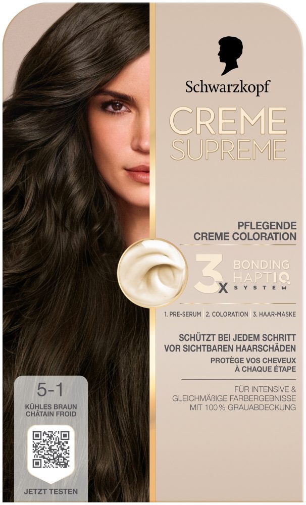 Creme Supreme - Coloration 5-1 Kühles Braun, 1 Stück, - Kühles Braun