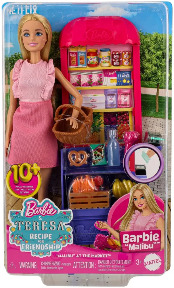 Barbie - Malibu Marktstand Spielset, One Size