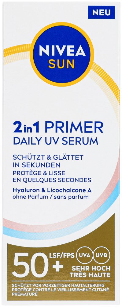 Nivea UV Face 2in1 Primer Daily UV Serum LSF 50+