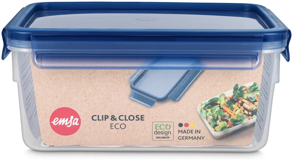 Emsa Clip&Close Frischhaltedose Eco blau 2.2l