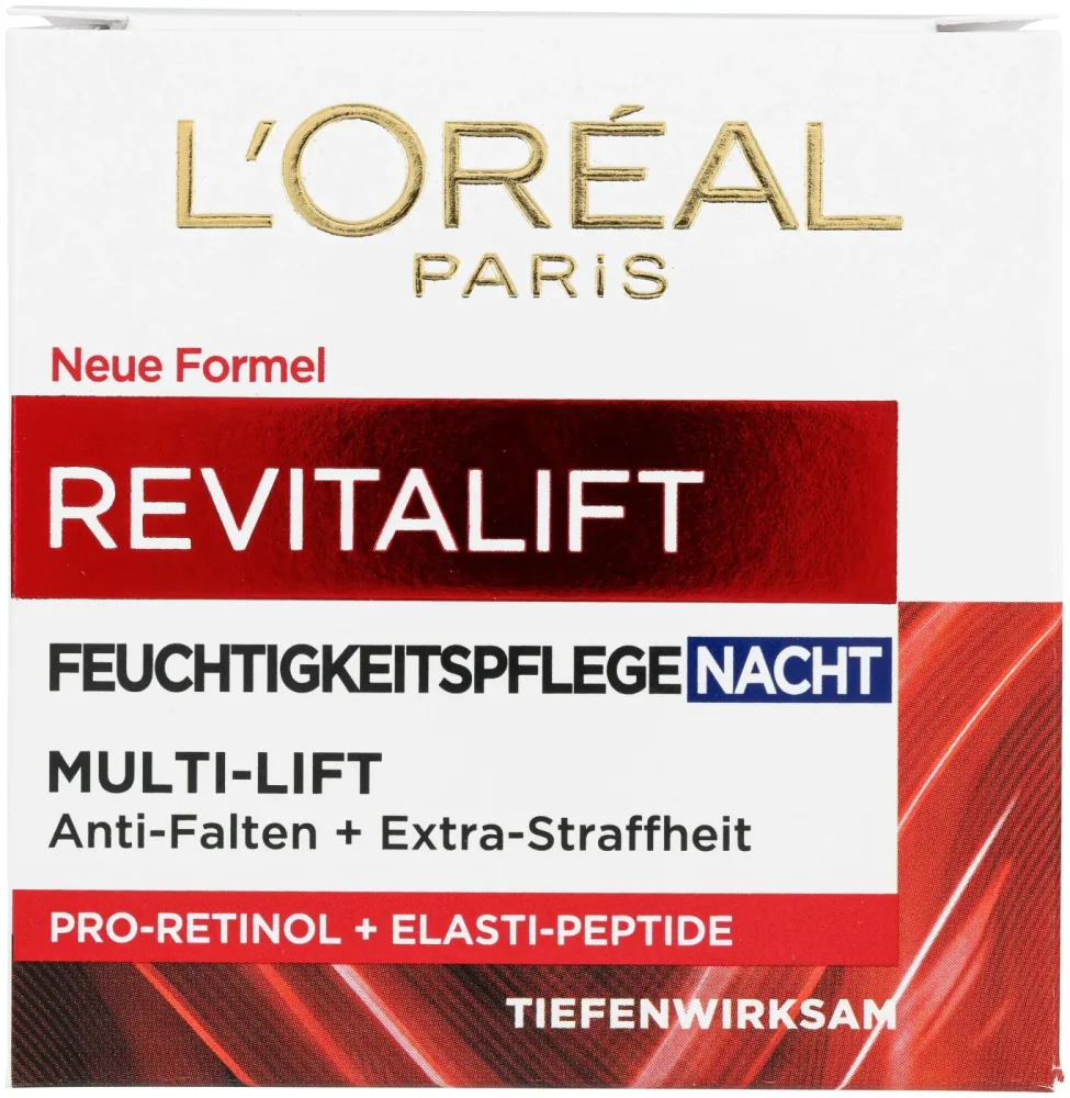 L'Oréal Paris RevitaLift Feuchtigkeitsspendende Nacht-Creme Multi-Lift