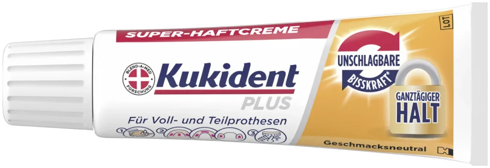 Kukident Haftcreme Plus Unschlagbare Bisskraft