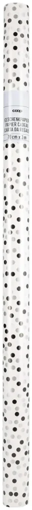 Coop Geschenkpapier black points 70cmx3m